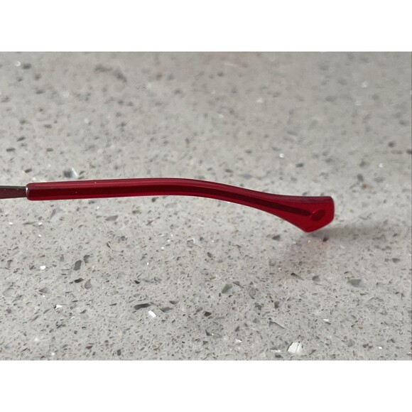 SMART CLIP Eyeglasses Frames ONLY 300 47-19-140 Burgundy/Lime Half Rim red main image 7